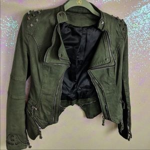 Embellished moto jacket as seen on Jaclyn Hill